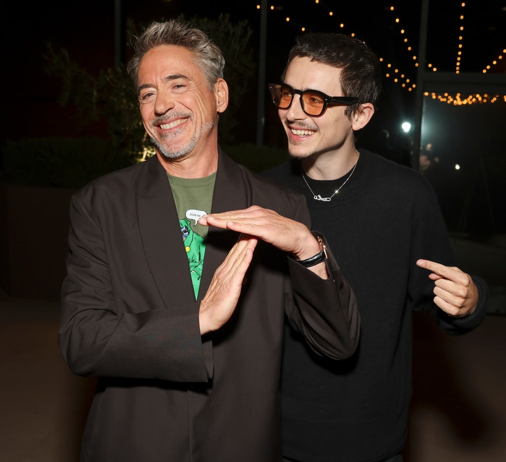 Robert Downey Jr. Hosted Marty Supreme LA Screening with Timothée Chalamet